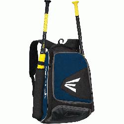 Easton Bat Pack E200P Bag 20 x 13 x 9 (White-Neon Green) : Frontal access with inner shelf fo